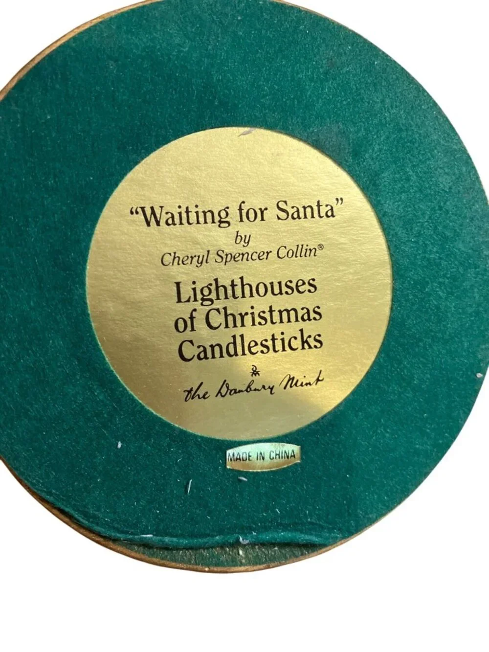 Danbury Mint Lighthouses of Christmas Candle Sticks Holder Figurines